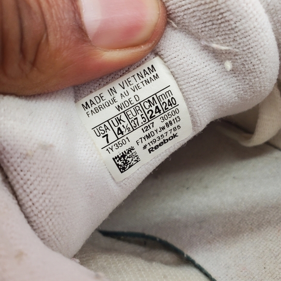 Reebok Classic All White Princess Club  Womens 7 Shoes #55037977 - Picture 12 of 15